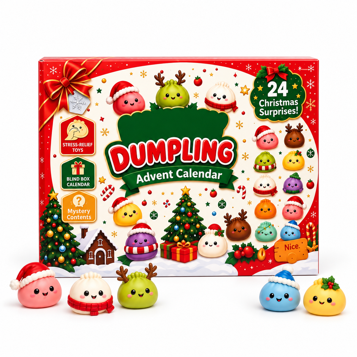 Calendrier CHRISTMAS BUN vu de face