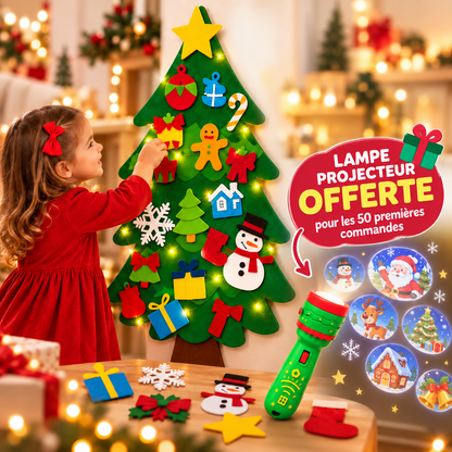 Sapin de noël éducatif Montessori en feutrine 32 pcs - KIDS CHRISTMAS
