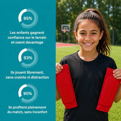 KIDS PROTECT - Protège-tibias de football avec rembourrage
