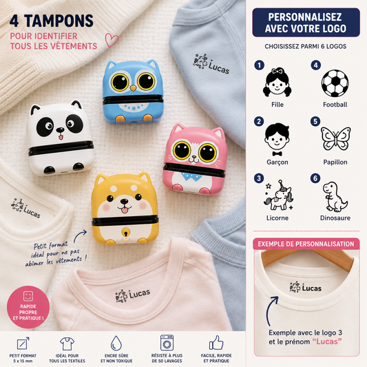 Tampon personnalisé multi-usage pour enfant - KIDS STAMP