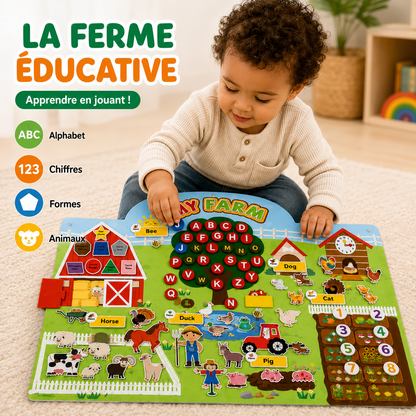 KIDS NATURE - Jeu en feutrine  des animaux éducatif Montessori