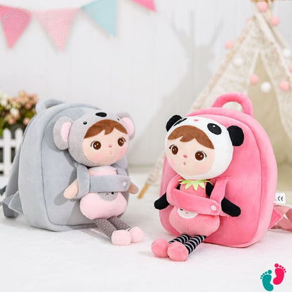 Sac à dos pelcuhe poupée personnalisé au prénom de l'enfant - KIDS DOLLS