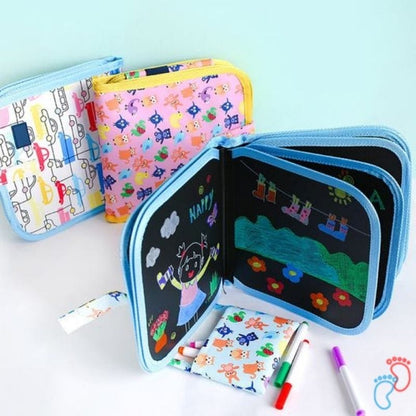 Livre à dessin réutilisable (+12 feutres OFFERTS) - BABY DRAW - Nayliss™