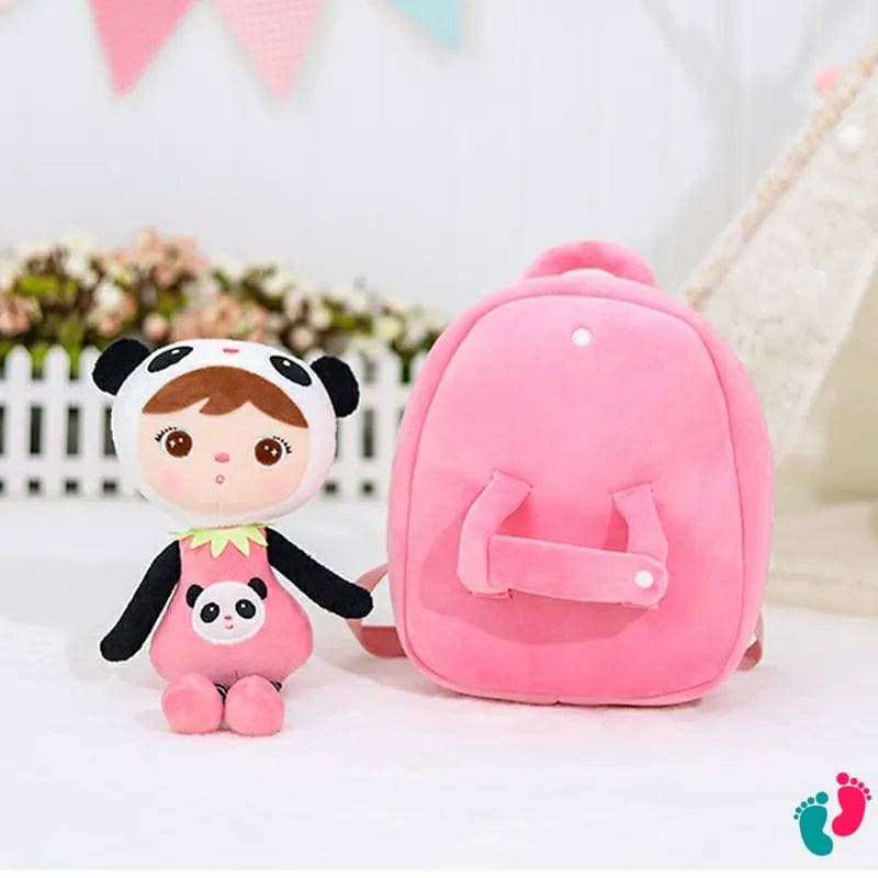 Sac à dos pelcuhe poupée personnalisé au prénom de l'enfant - KIDS DOLLS