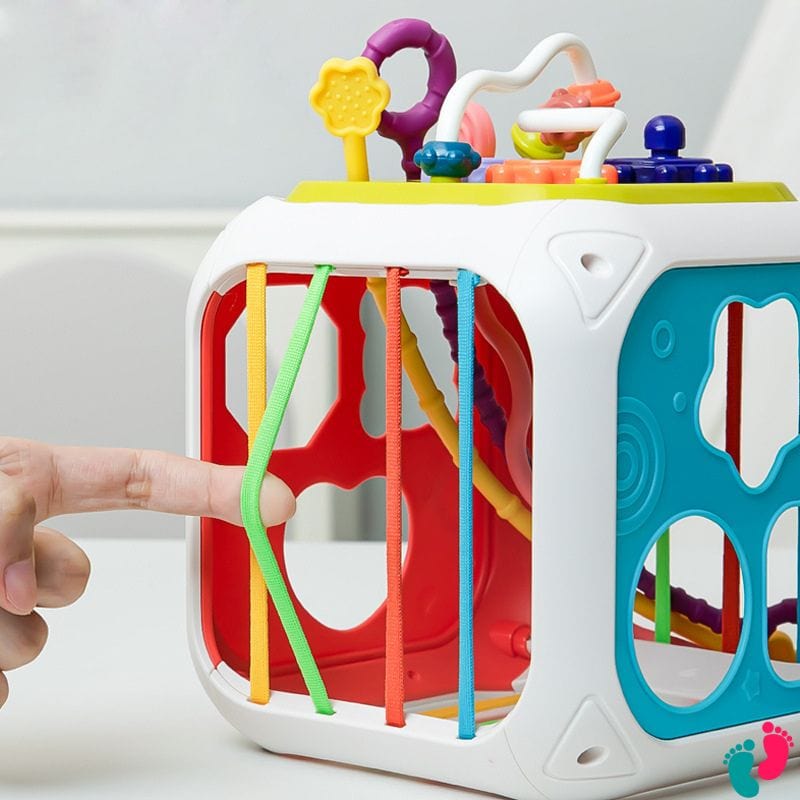 7-in-1 Montessori Educational Motor Skills Cube - BABY SHAPE