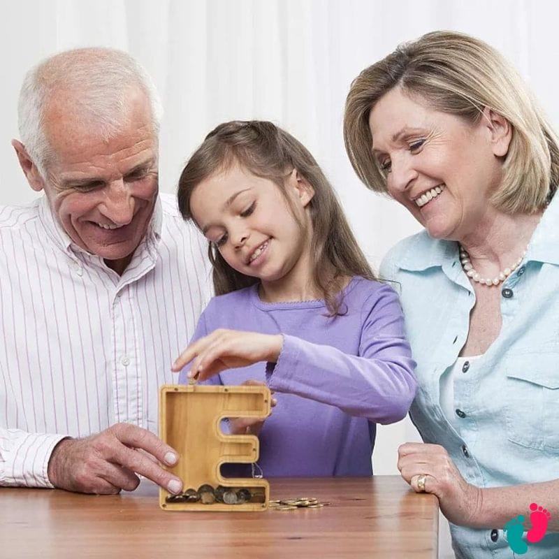Tirelire en bois personnalisé - KIDS BANK - Nayliss™