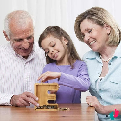 Tirelire en bois personnalisé - KIDS BANK - Nayliss™