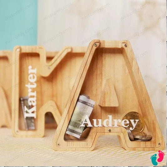Tirelire en bois personnalisé - KIDS BANK - Nayliss™