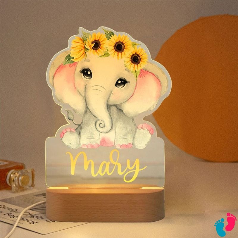 Veilleuse personnalisée éléphant pour enfant - ELEPHANT LIGHT - Nayliss™