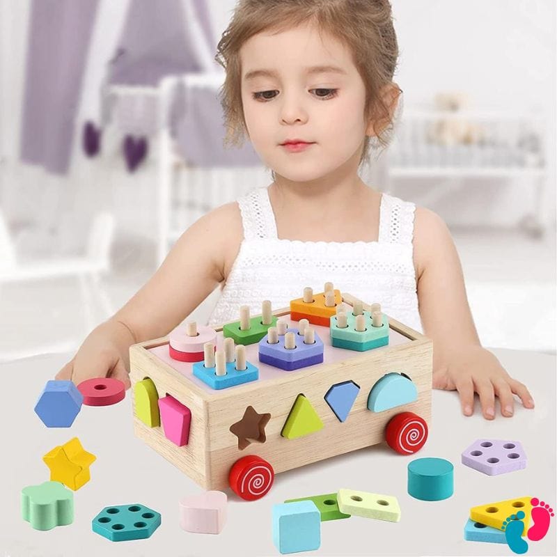 Blocs de tri en bois Montessori - KIDS BLOCS - Nayliss™