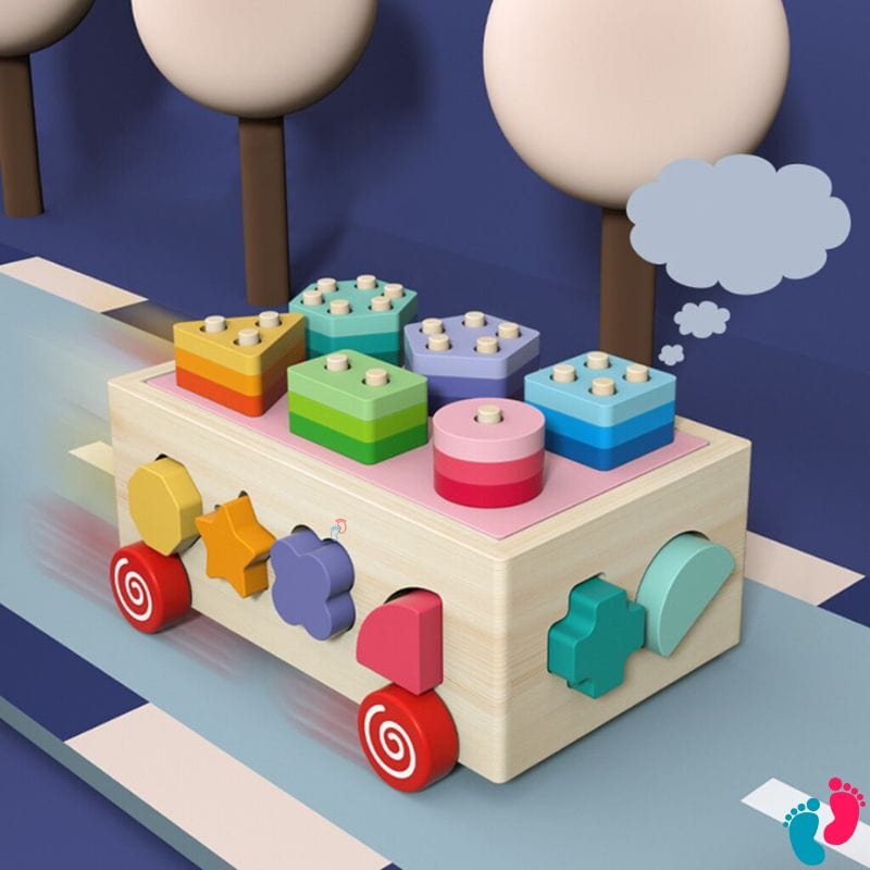 Blocs de tri en bois Montessori - KIDS BLOCS - Nayliss™