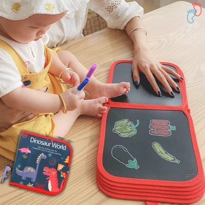 Livre à dessin réutilisable (+12 feutres OFFERTS) - BABY DRAW - Nayliss™