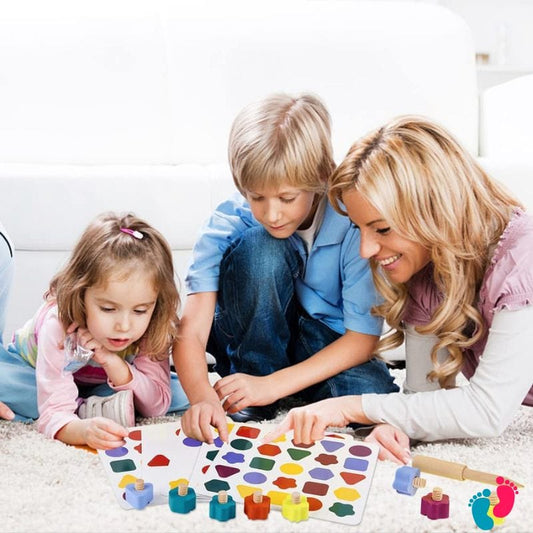Planche à vis en bois Montessori éducatif - KIDS SCREW - Nayliss™