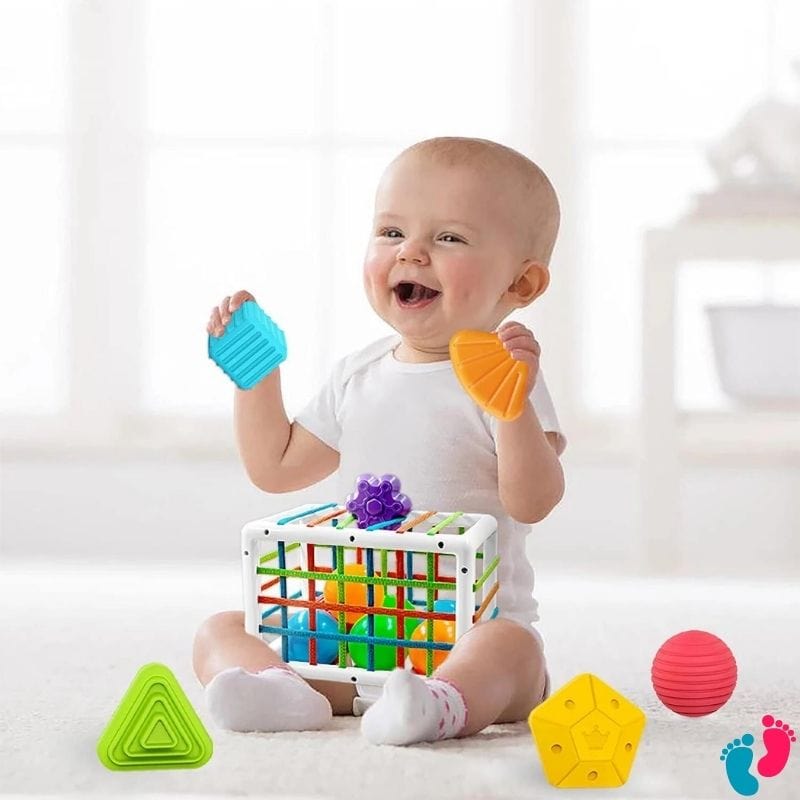 Blocs De Tri sensoriel éducatif montessori - BABY RAINBOW - Nayliss™