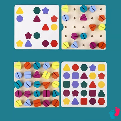 Planche à vis en bois Montessori éducatif - KIDS SCREW - Nayliss™