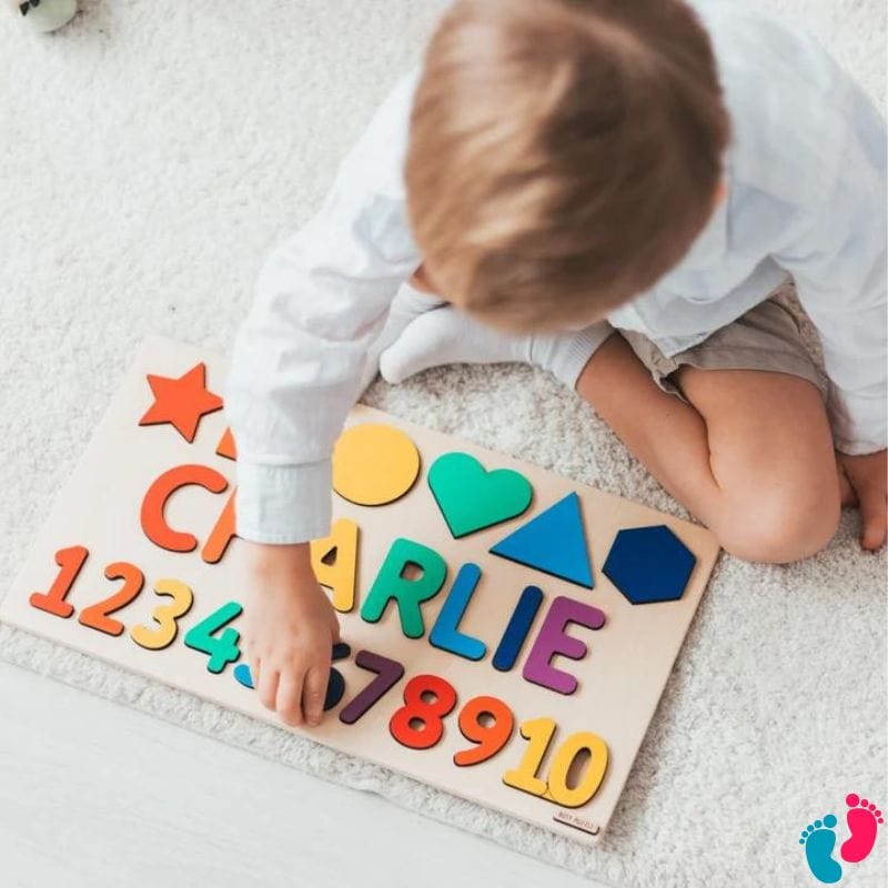 Puzzle enfant bois personnalisé éducatif éco-responsable - BABY NAME - Nayliss™