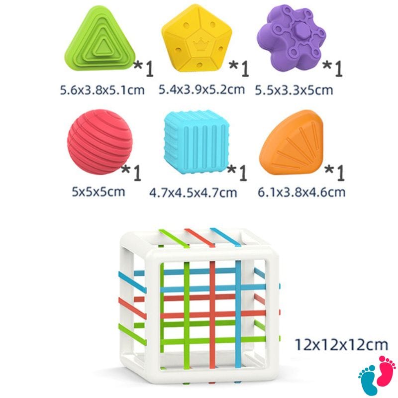 Blocs De Tri sensoriel éducatif montessori - BABY RAINBOW - Nayliss™