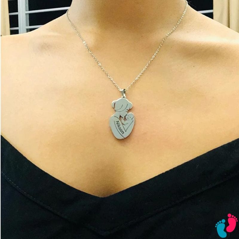 MOMY LOVE - Collier de grossesse et de naissance personnalisé - Nayliss™