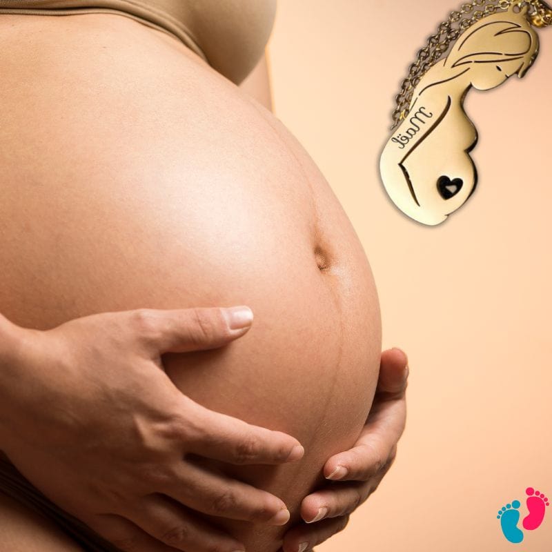 MOMY LOVE - Collier de grossesse et de naissance personnalisé - Nayliss™