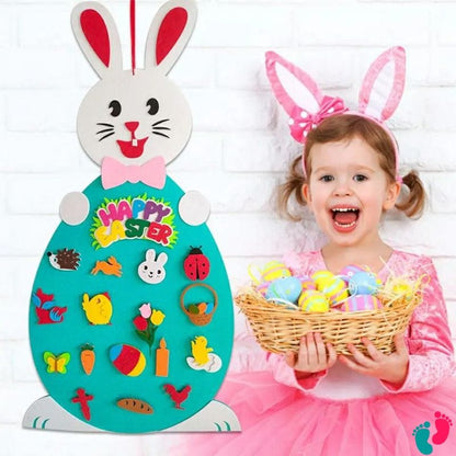Lapin de paques éducatif Montessori en feutrine - KIDS EASTER