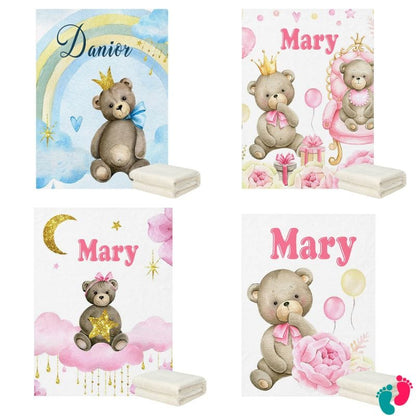 Couverture personnalisé bébé - BEAR DREAM