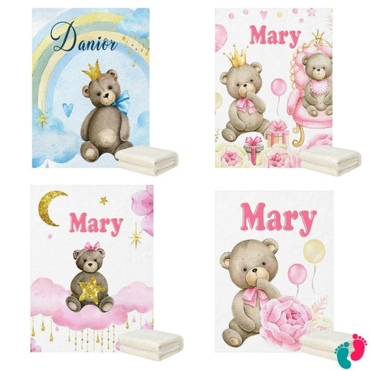 Couverture personnalisé bébé - BEAR DREAM